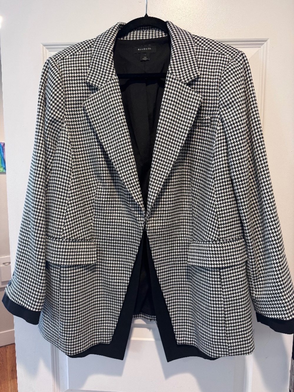 Halogen Houndstooth Plus Size Blazer